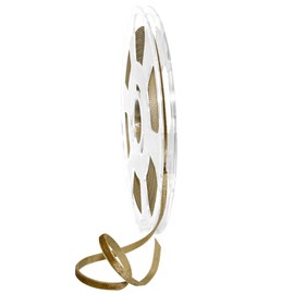 Morex Ribbon Nylon, 3/16 inch by 11 Yards, Antique Gold, Item 01205/10-533 Nylvalour Velvet Ribbon, 3/16" x 11 yd,