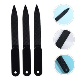 HONMEET 3pcs Stainless Steel Nail Files for Women Portable Nail Buffer for Natural and Sleek Manicure Tool for Salon Care