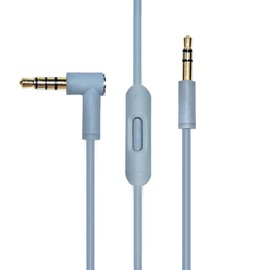Alitutumao Replacement Audio Cable Solo 3 Headphone Cord with in line Microphone and Control Compatible with Beats by Dr Dre Solo Studio Pro Detox Mixr Executive Pill Wireless Headphones (Grey)