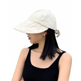 MAKFORT Sonnenhut Damen Sonnenschutz Strandhut Sommerhut Breite Krempe Sonnenmütze Frauen Faltbar Hut Outdoor Stoffhut