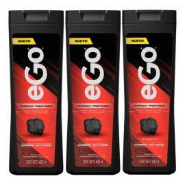 3 Shampoo Ego Limpieza Profunda 400ml                                                                                                                 