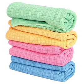 Agatige 4 Piezas Paños De Limpieza De Microfibra, 30x40cm Reutilizables Trapos De Limpieza Grueso Absorbente De Agua Trapos De Cocina para Casa Cocina Coche Regalos De Ventana