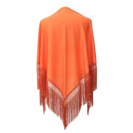 La Senorita Spanish Flamenco Dance Shawl different colors (orange)