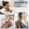 Back Scrubber Shower Silicone, Compact Lightweight Accessory for Travel and