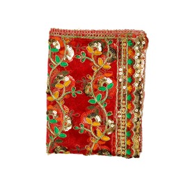 Aditri Creation Pink Small Chunari Decorative Cloth Puja Chunni Chunar (Size :- 32 Inches x 12 Inches)