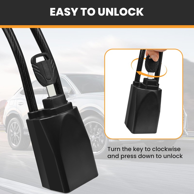 PussMog Universal Anti Theft Car Device & Seat Belt Lock,