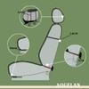 AOGELAN Fluffy Sheepskin Car Seat Cover, Fuzzy Long Wool Front