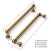khtumeware 2 Pack 8 Inch Hole Center Antique Brass Cabinet