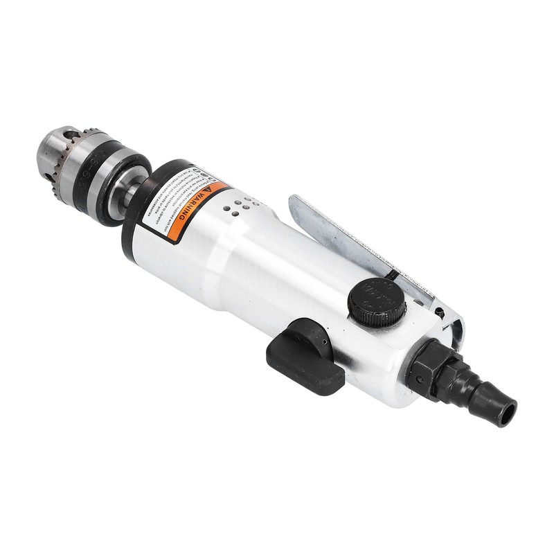 3/8in Chuck Pneumatic Drill StraightType Multifunctional RustProof Durable Industrial Air