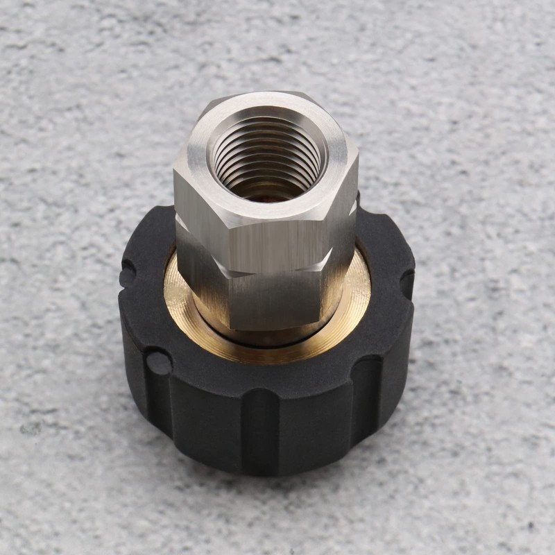 ECSiNG Pressure Washer Adapter, Metric M22 to 1/4" NPT Female