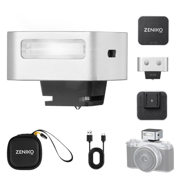 ZENIKO ZF08 Mini Camera Flash Speedlite Attachment Flash GN16.5 Power