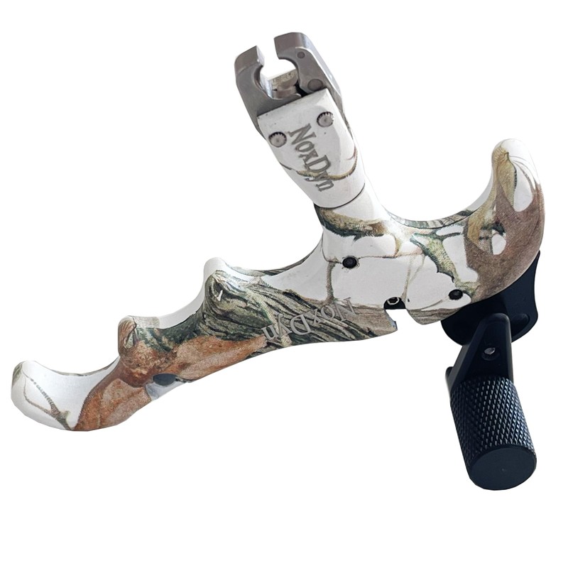 NoxDyn 4-Finger 360° Rotatable Camo Bow Release for Compound Bow
