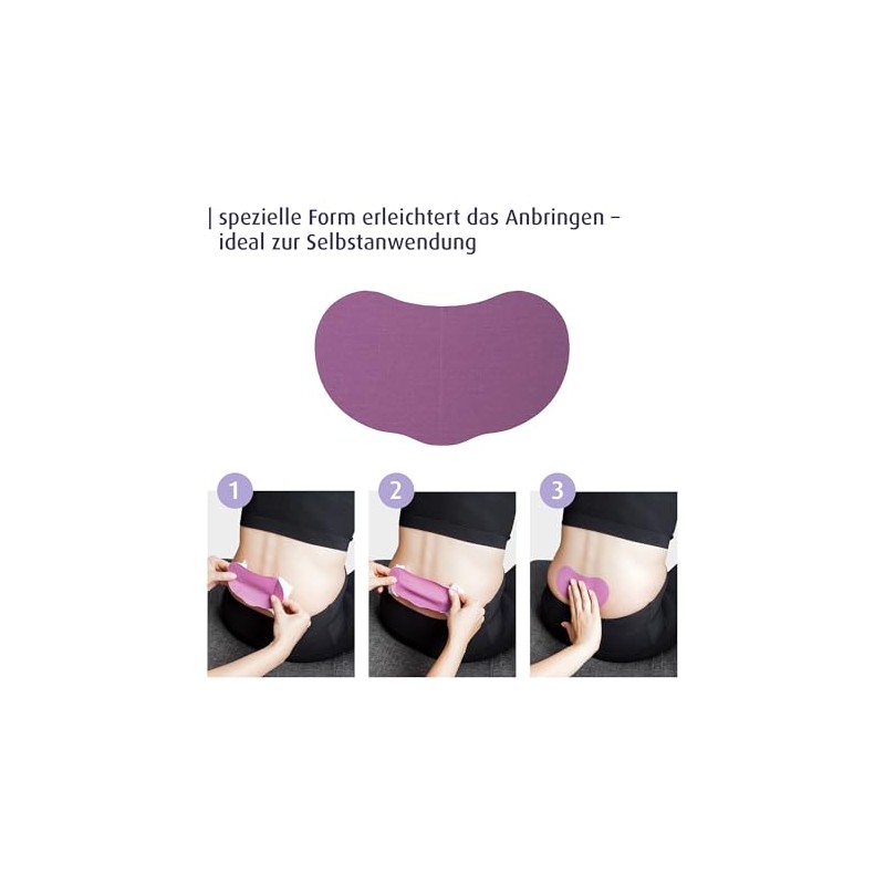 reer Pregnancy Kinesiotape, Precut Kinesiotapes for Lower Back, Elastic, Breathable,