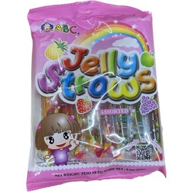 ABC 1 PACK - ABC Jelly Straws Sticks Strips Candy 13 Pieces,