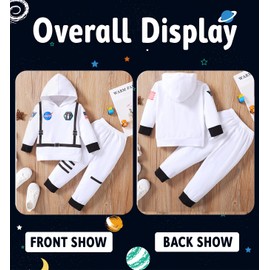 Singcoco - Traje de bebé para niño pequeño, Blanco-astronauta, 6 T