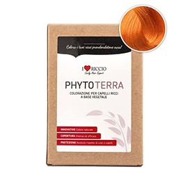 I Love PhytoTerra Haarfarbe für lockiges Haar auf pflanzlicher Basis, natürliche Haarfarbe, tonisierendes lockiges Haar, belebt und stärkt die Reflexe, goldblond, 80 g