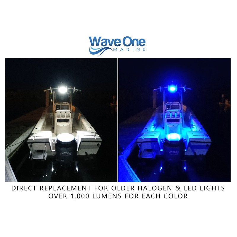 Wave One Marine | Dual Color FLUSH MOUNT Boat Spreader