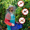 Grantop Midge Head Net Hat, Grey Nylon Mosquito Head Net