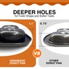 HONGBAKE Donut Pan For Baking, Upgraded Deepened Doughnut Tray, 2
