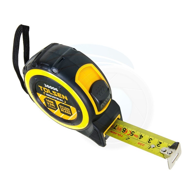 Tolsen 10M 33FT Nylon Coated Heavy Duty Measuring Tape Metric