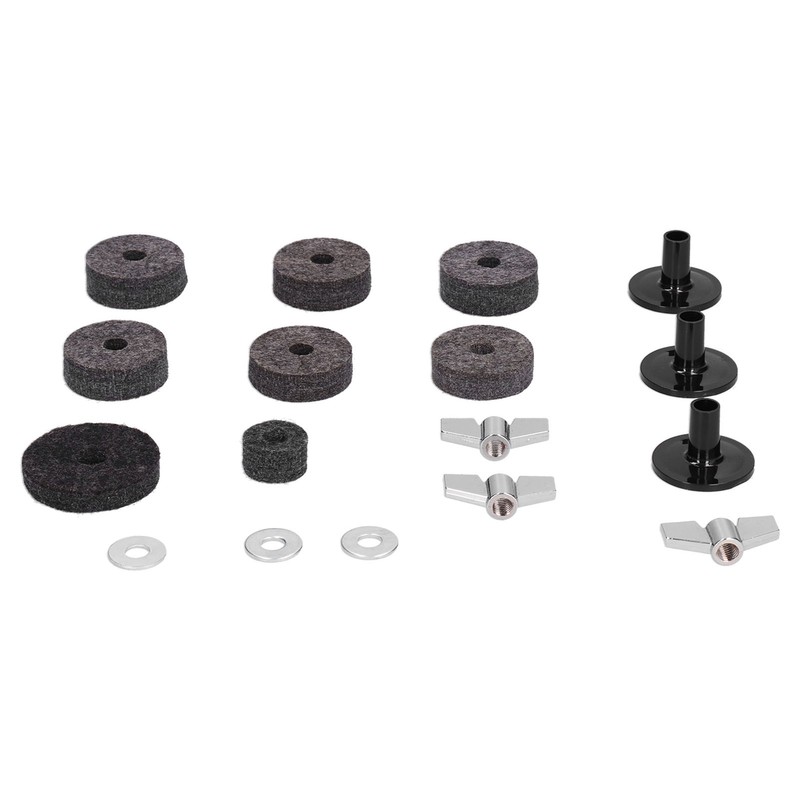 18PCS Cymbal Replacement Accessories HiHat Clutch Felt Cymbal Sleeves with