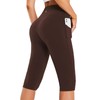 baleaf Women's Yoga Compression Capris with Pockets Knee Length Leggings