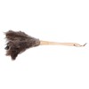 Feather Duster Light Weight Soft Long Handle Reusable Black Ostrich