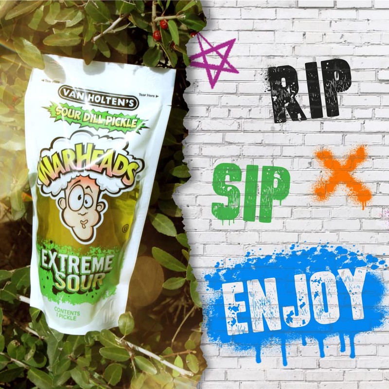 Van Holten's Pickles - Jumbo WARHEADS Pickle-In-A-Pouch - 6 Pack