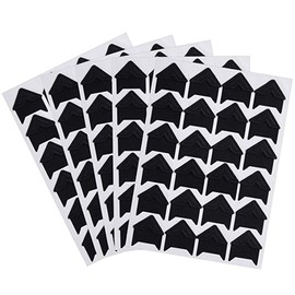 Yesallwas 10 Sheets (240PCS) Black Photo Corner Stickers Holder Protectors Self Adhesive Photo Mounting Corner Stickers Picture Corners for DIY Scrapbooking Photo Album Personal Journal Diary
