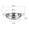 Stainless Steel Stockpot, 1350ml Induction Stock Pot Flat Bottom Skillet