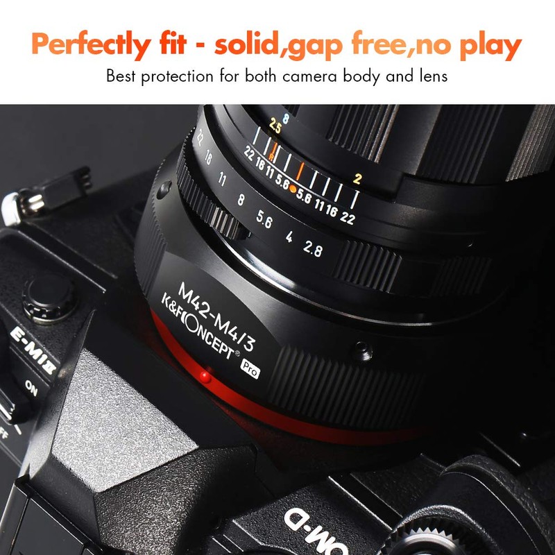 K&F Concept M10125 M42-M4/3 High Precision Adapter Ring Lens Adapter