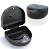 JJOVCE 2 PCS Retainer Cases, Solid Orthodontic Retainer Cases. (Black)