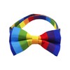 Blingbling Warmth Pet Collar Bow Tie & Tie, Comfortable Rainbow
