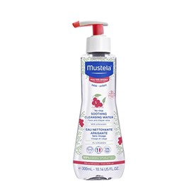 Mustela Agua de Limpieza Calmante para Bebé - Agua Micelar Sin Enjuague para Piel Muy Sensible - con Aguacate Natural y Baya de Schizandra - Sin Fragancia y Verificado por EWG - 10.14 fl. oz.