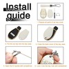 TOMALL for Dodge Key Fob Cover with Keychain, 2 3