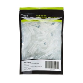 trueCABLE RJ45 Strain Relief Boots, Large 5.5 to 7.0mm Cut-to-Fit PVC Plug Cover, Transparent, 100 Pieces