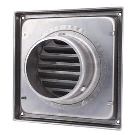Outdoor Wall Vent Cover, 304 Stainless Steel Dryer Exhaust Cover, Windproof Gravity Flap, Ventilation Grille for Bathrooms, Kitchens, Offices, Garages
