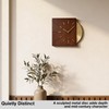 Driini Clocks Mid Century Modern Wall Clock - Square Wood