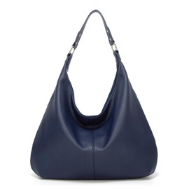 Blisfulady Hobo Bags for Women Vegan Leather Top Handle Shoulder Purses and Handbags (Blue)