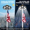 Aurolit Flagpole Light Solar Powered,Auro 5 Flag Pole Light 136