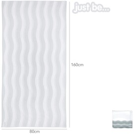 just be... Microfibre Towel Compact and Quick-Drying Microfibre Beach Towel in Various Colours and Sizes