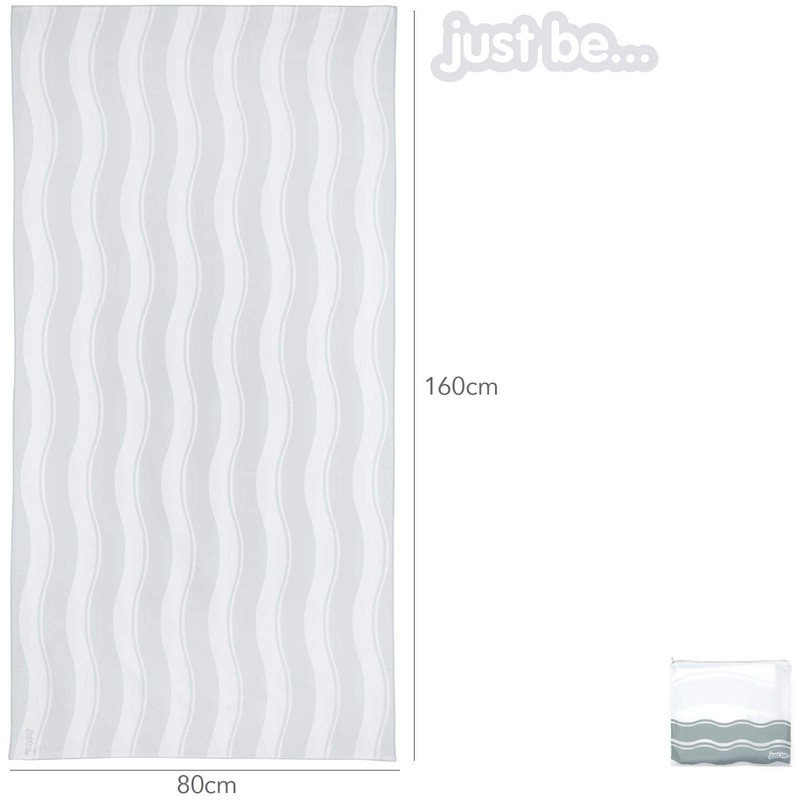 just be... Microfibre Towel Compact and Quick-Drying Microfibre Beach Towel