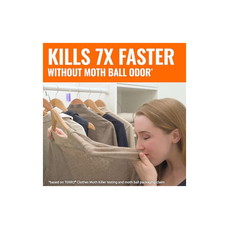 Terro Clothes Moth Killer - Odorless Protection for Your Garments