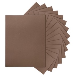 Silunkia 60 Sheets Coffee Color Cardstock 8.5 x 11 Heavyweight Paper, 250gsm/92lb Dark Brown Craft Paper Card Stock for DIY Making Cards, Greeting Cards, Paper Crafting, Anniversary Card, Party
