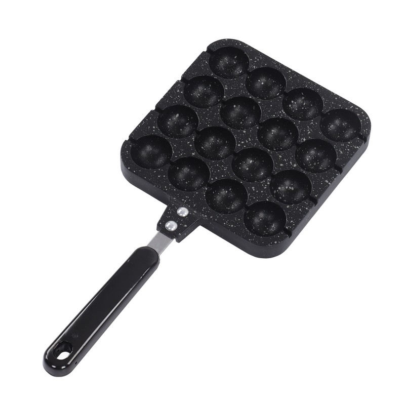 16 Holes Octopus Meatballs Pan Aluminum Alloy Takoyaki Baking Mold