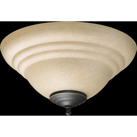 Quorum 1232-801 Traditional LED Fan Light Kit from Light Kits Toasted Sienna Collection in Bronze/Dark Finish,