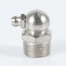 Unifizz 9.6mm 3/8 Male Thread Metal 90 Degree Angle Grease Nipple Zerk Fitting