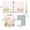 Mini Binder Organizer for 5.5" x 8.5" Paper ，1 Inch
