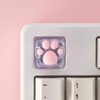 SYA ZOMOPLUS Cute Cat Paw Keycap,Transparent Version-1pc Custom Mechanical Keycap,Suitable