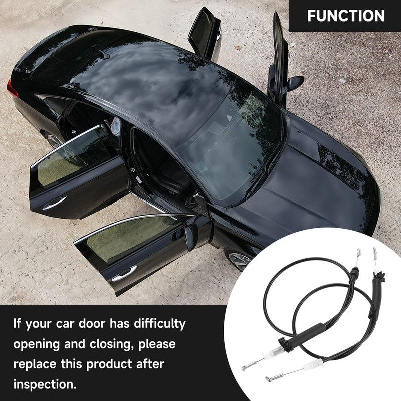 Front Left Right Interior Door Handle to Latch Cable Door